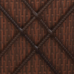 vidaXL Sun Lounger with Cushions Poly Rattan Brown