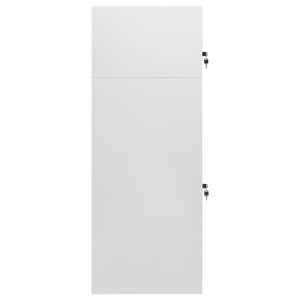 vidaXL Saddle Cabinet Light Gray 53x53x140 cm Steel