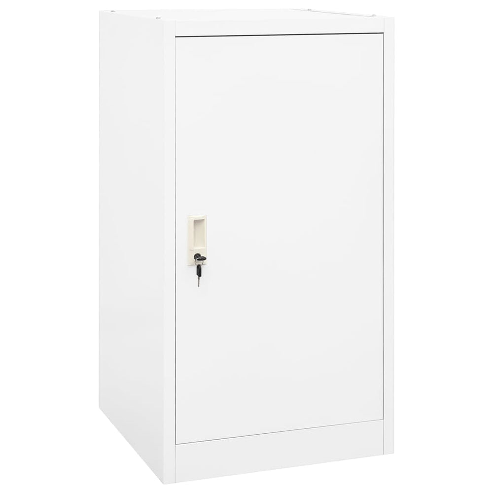 vidaXL Saddle Cabinet White 53x53x105 cm Steel