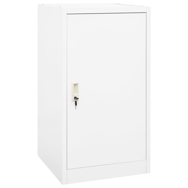 vidaXL Saddle Cabinet White 53x53x105 cm Steel