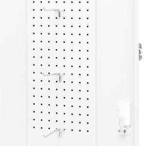vidaXL Saddle Cabinet White 53x53x105 cm Steel