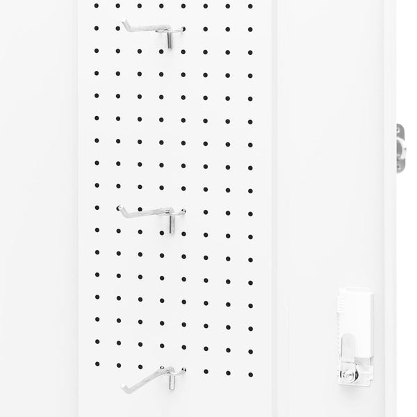 vidaXL Saddle Cabinet White 53x53x105 cm Steel