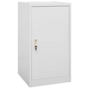 vidaXL Saddle Cabinet Light Gray 53x53x105 cm Steel
