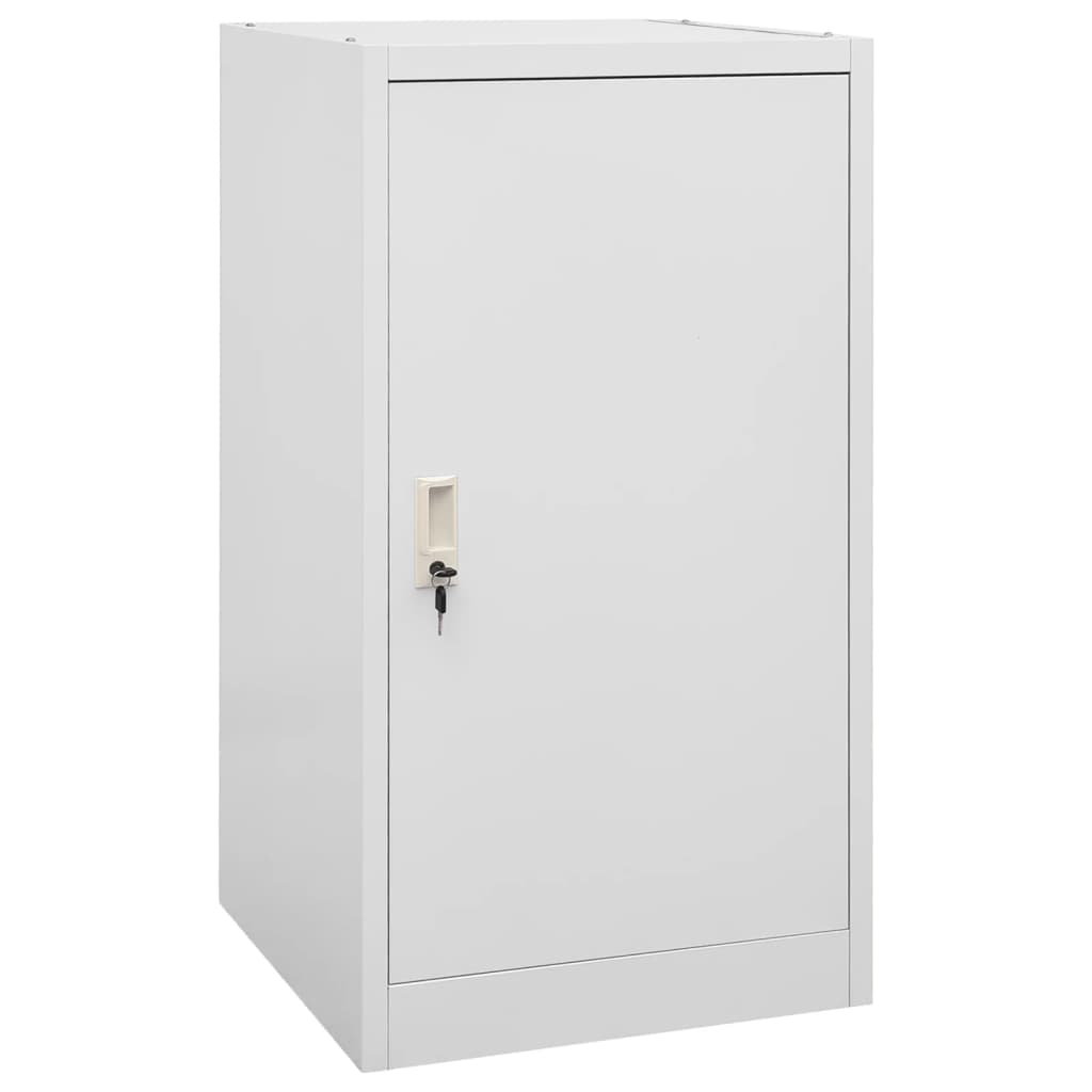 vidaXL Saddle Cabinet Light Gray 53x53x105 cm Steel