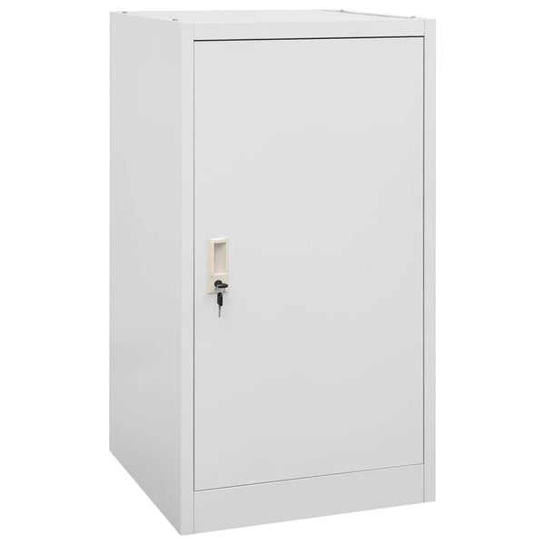 vidaXL Saddle Cabinet Light Gray 53x53x105 cm Steel