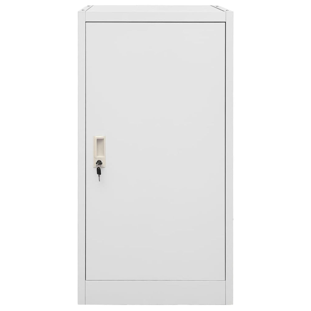 vidaXL Saddle Cabinet Light Gray 53x53x105 cm Steel