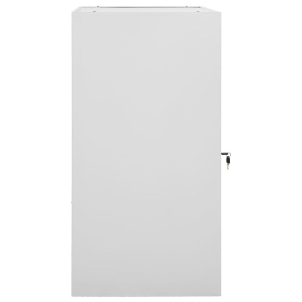vidaXL Saddle Cabinet Light Gray 53x53x105 cm Steel