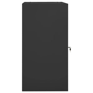 vidaXL Saddle Cabinet Anthracite 53x53x105 cm Steel