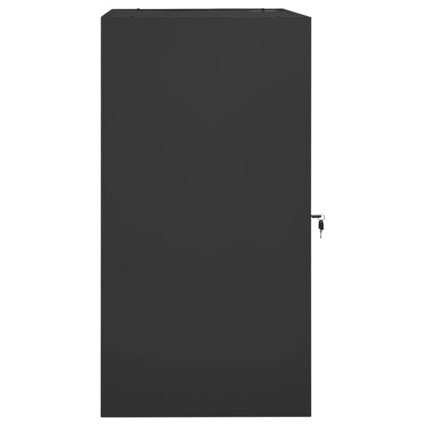vidaXL Saddle Cabinet Anthracite 53x53x105 cm Steel