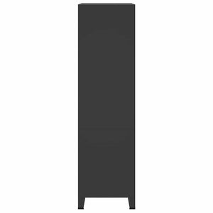 vidaXL Industrial Wardrobe Black 90x50x180 cm Metal