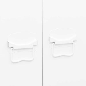 vidaXL Industrial Wardrobe White 90x50x180 cm Metal