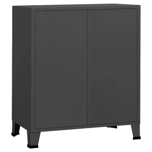 vidaXL Industrial Chest of Drawers with Drawers Anthracite 78x40x93 cm Metal