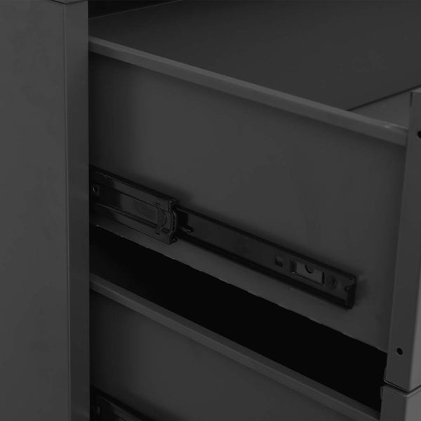 vidaXL Industrial Chest of Drawers with Drawers Anthracite 78x40x93 cm Metal