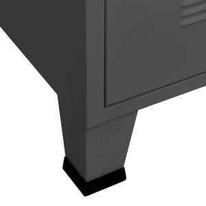 vidaXL Industrial Chest of Drawers with Drawers Anthracite 78x40x93 cm Metal