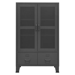 vidaXL Industrial Storage Cabinet Anthracite 70x40x115 cm Metal
