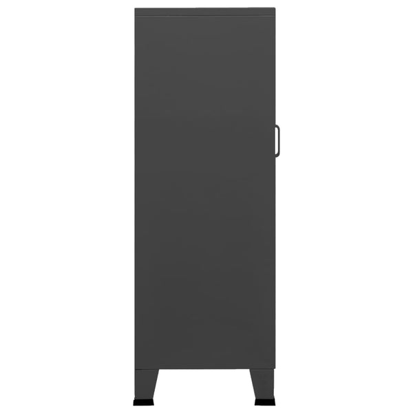 vidaXL Industrial Storage Cabinet Anthracite 70x40x115 cm Metal
