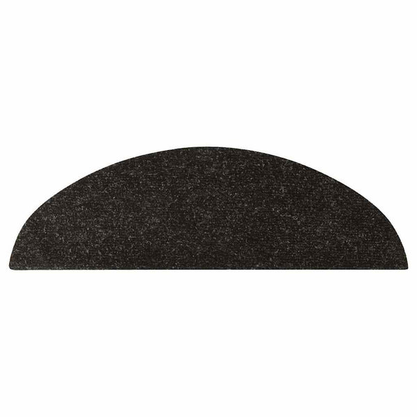 vidaXL Self-Adhesive Stair Mats 15 pcs. 56x17x3 cm Anthracite