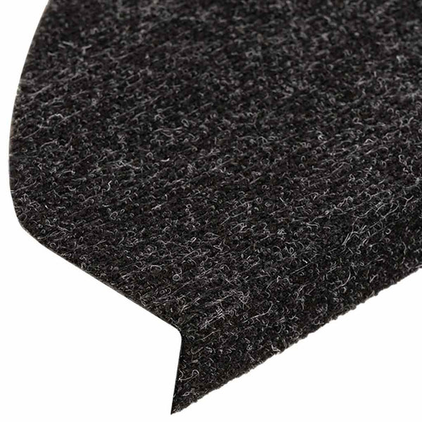vidaXL Stair Mats Self-Adhesive 15 pcs. 56x17x3 cm Black