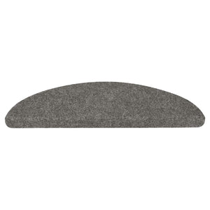 vidaXL Stair Mats Self-Adhesive 15 pcs. 56x17x3 cm Grey