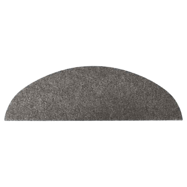 vidaXL Stair Mats Self-Adhesive 15 pcs. 56x17x3 cm Grey