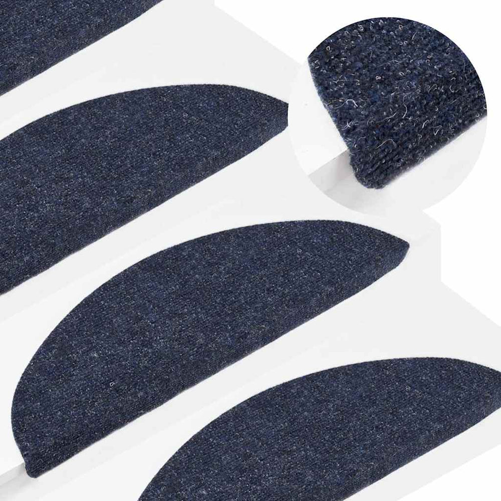vidaXL Self-Adhesive Stair Treads 15 pcs. 56x17x3 cm Blue