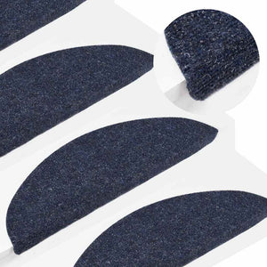 vidaXL Self-Adhesive Stair Treads 15 pcs. 56x17x3 cm Blue
