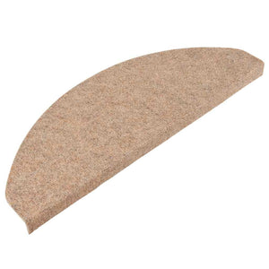 vidaXL Self-Adhesive Stair Treads 15 pcs. 65x22.5x3.5 cm Beige