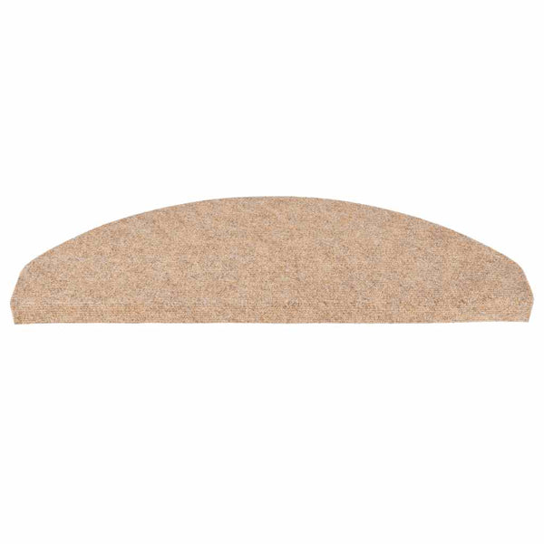 vidaXL Self-Adhesive Stair Treads 15 pcs. 65x22.5x3.5 cm Beige