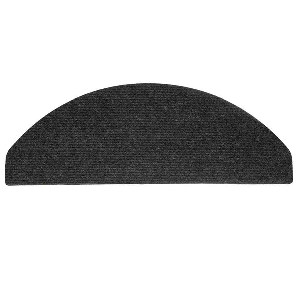 vidaXL Self-Adhesive Stair Treads 15 pcs. 65x22.5x3.5 cm Black