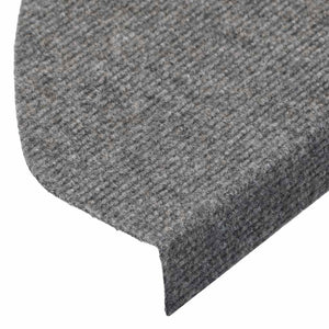 vidaXL Self-Adhesive Stair Treads 15 pcs. 65x22.5x3.5 cm Grey