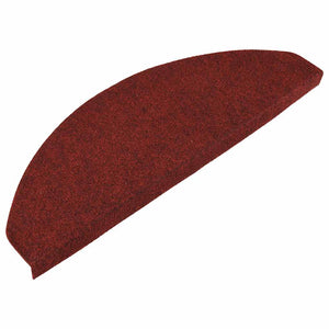 vidaXL Stair Mats Self-Adhesive 15 pcs. 65x22.5x3.5 cm Red