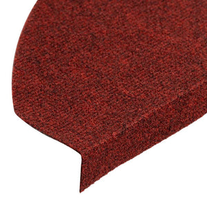 vidaXL Stair Mats Self-Adhesive 15 pcs. 65x22.5x3.5 cm Red