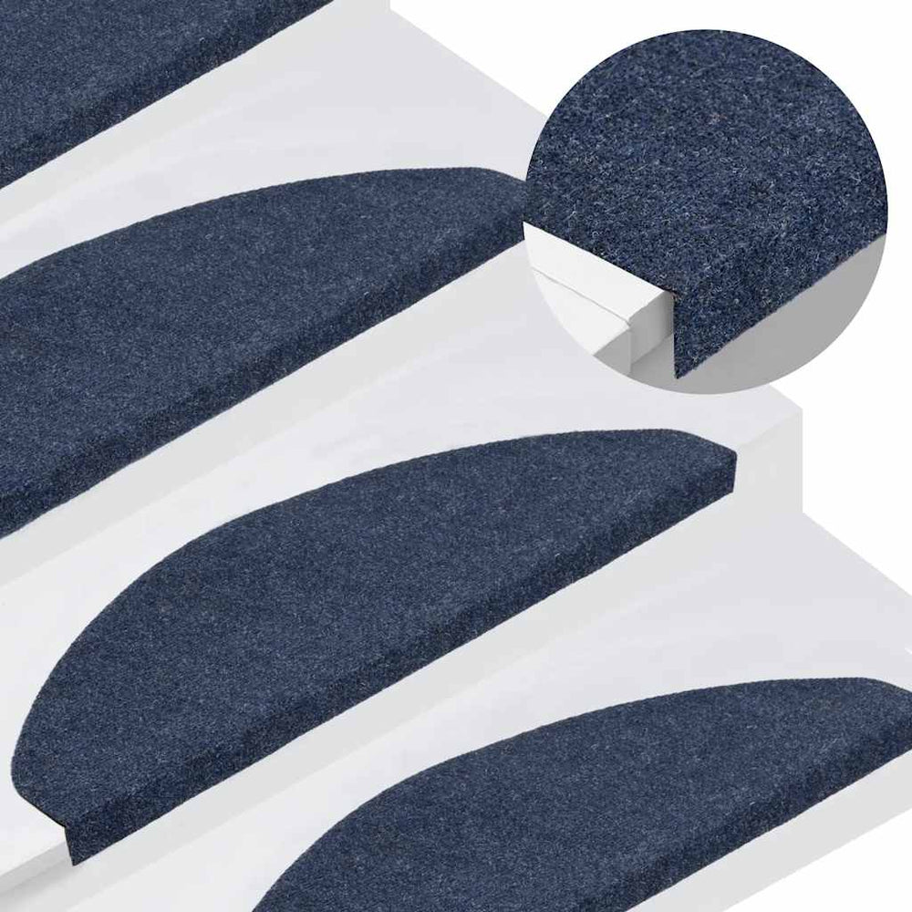 vidaXL Self-Adhesive Stair Treads 15 pcs. 65x22.5x3.5 cm Blue