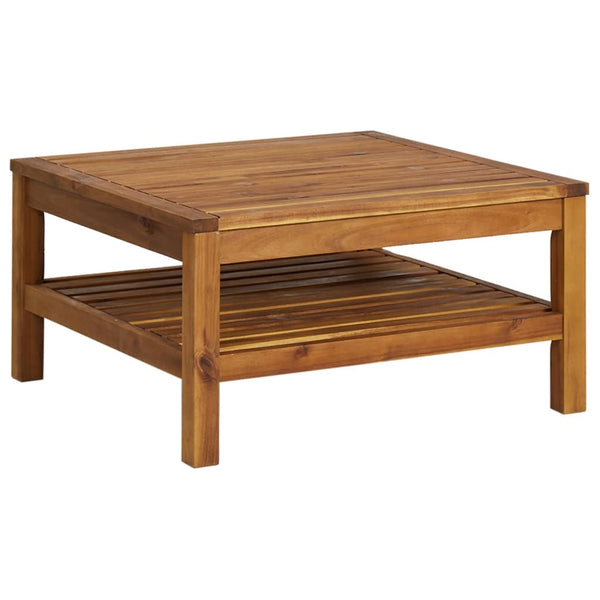 vidaXL 12-Piece Garden Lounge Set with Cream Cushions Solid Acacia Wood