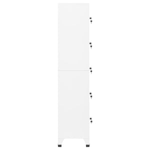 vidaXL Locker Cabinet White 38x40x180 cm Steel
