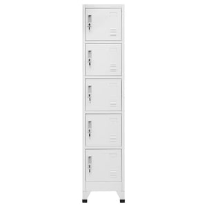 vidaXL Locker Light Gray 38x40x180 cm Steel