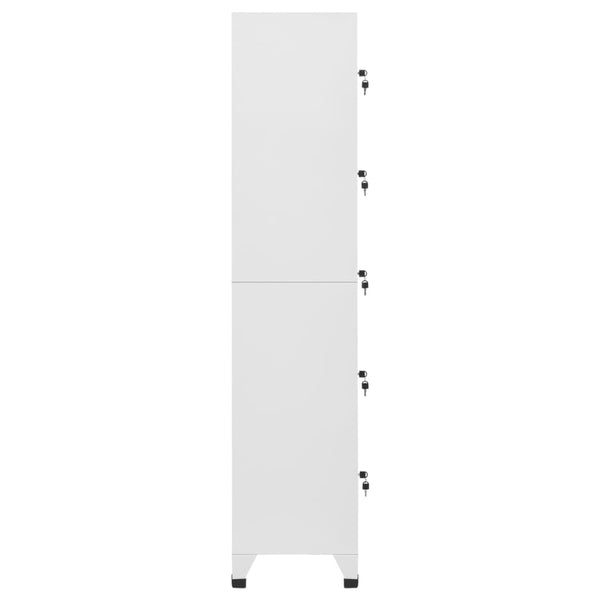 vidaXL Locker Light Gray 38x40x180 cm Steel