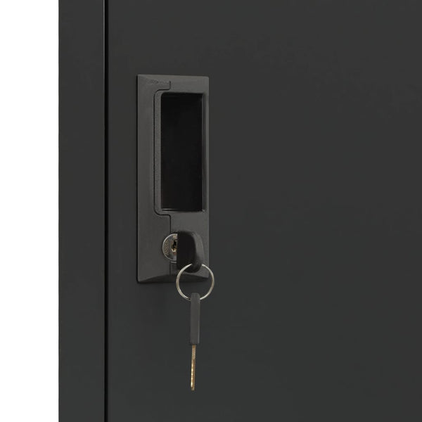 vidaXL Locker Cabinet Anthracite 38x40x180 cm Steel