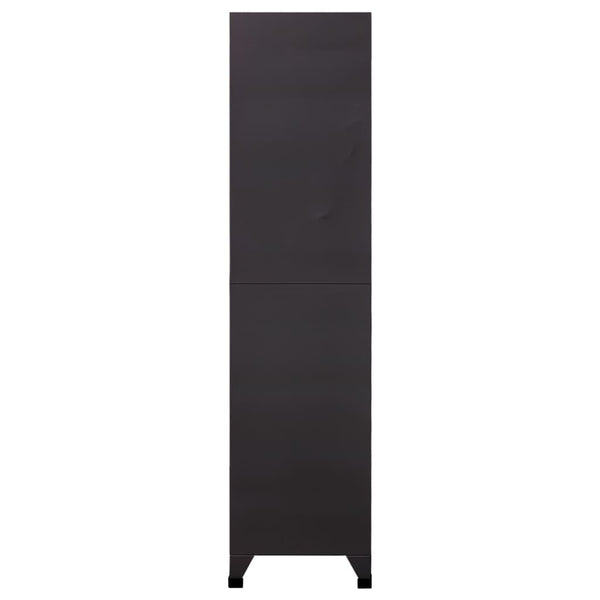 Stahlschrank Anthrazit/Weiß, 90x45x180 cm