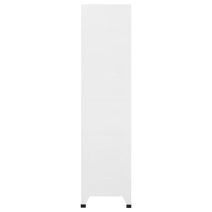 Schließfachschrank Stahl Hellgrau/Dunkelgrau 90x45x180cm