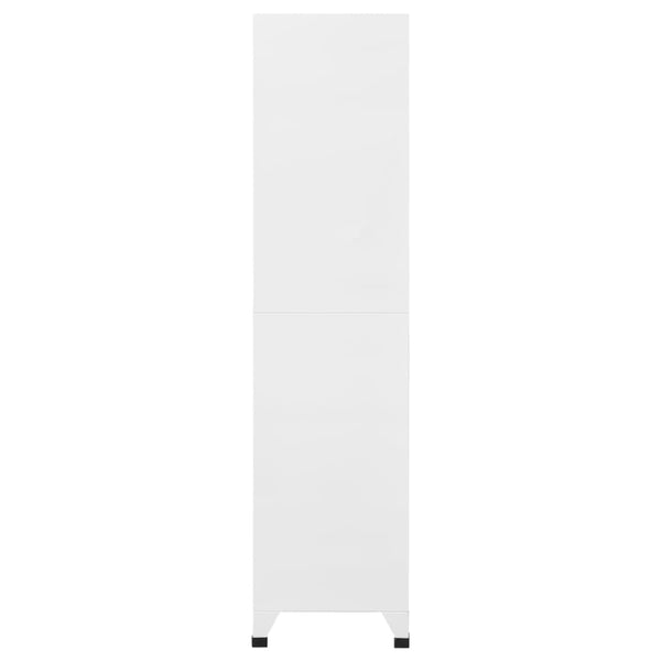 Schließfachschrank Stahl Hellgrau/Dunkelgrau 90x45x180cm