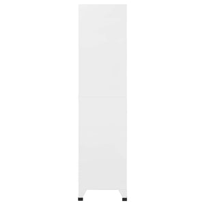 Stahl Schließfachschrank Hellgrau/Dunkelgrau 90x40x180cm