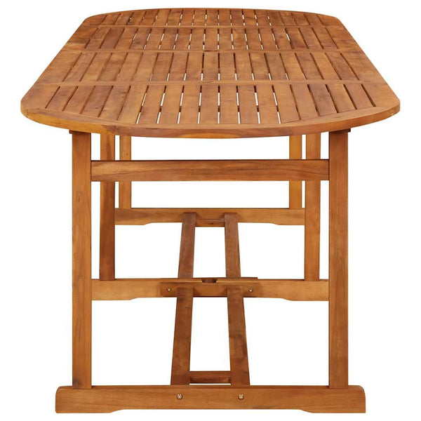 vidaXL 11-piece Outdoor Dining Set 280x90x75 cm Solid Acacia Wood