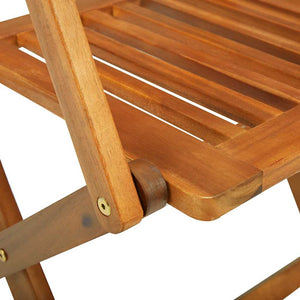 vidaXL 11-Piece Outdoor Dining Set 220x90x75 cm Solid Acacia Wood