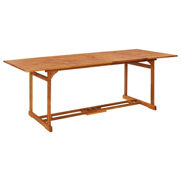 vidaXL 11-Piece Outdoor Dining Set 220x90x75 cm Solid Acacia Wood