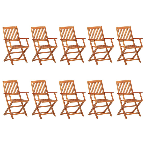 vidaXL 11-piece Outdoor Dining Set 280x90x75 cm Solid Acacia Wood