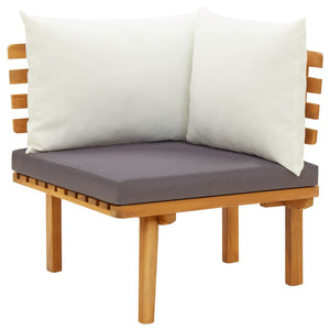vidaXL 3-Piece Garden Lounge Set with Cushions Solid Acacia Wood