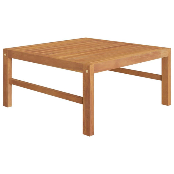 vidaXL 11-pc. Garden Lounge Set with Grey Cushions Solid Teak Wood