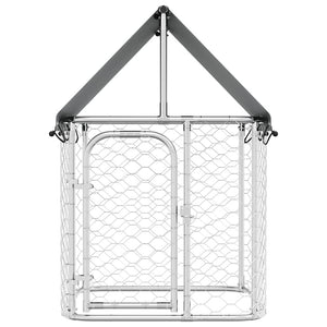 vidaXL Outdoor Dog Kennel with Roof 100x100x150 cm
