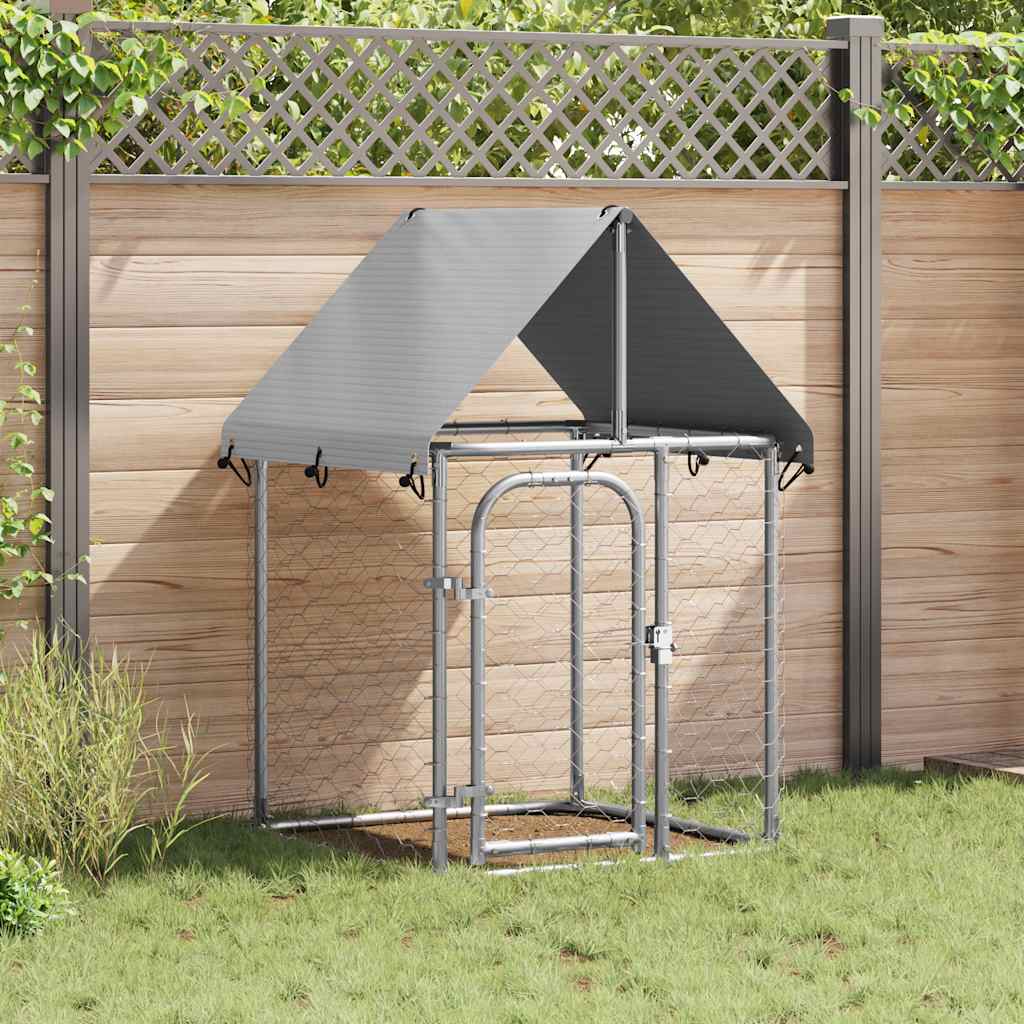 vidaXL Outdoor Dog Kennel with Roof 100x100x150 cm